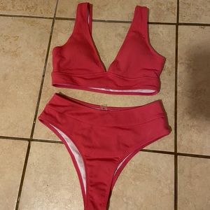Bright pink 2 piece